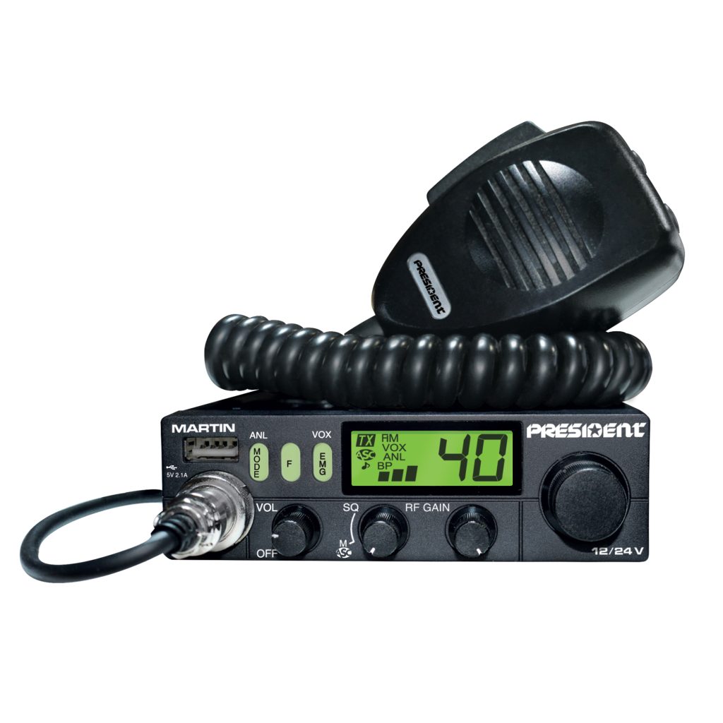 Statie radio CB President MARTIN ASC 12V/24V dayov