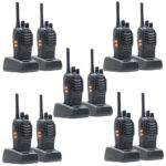 Kit 10 statii radio portabile PMRR40 PRO acumulatori, incarcatoare si casti incluse dayov