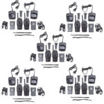 Kit 10 statii radio portabile PMRR40 PRO acumulatori, incarcatoare si casti incluse dayov
