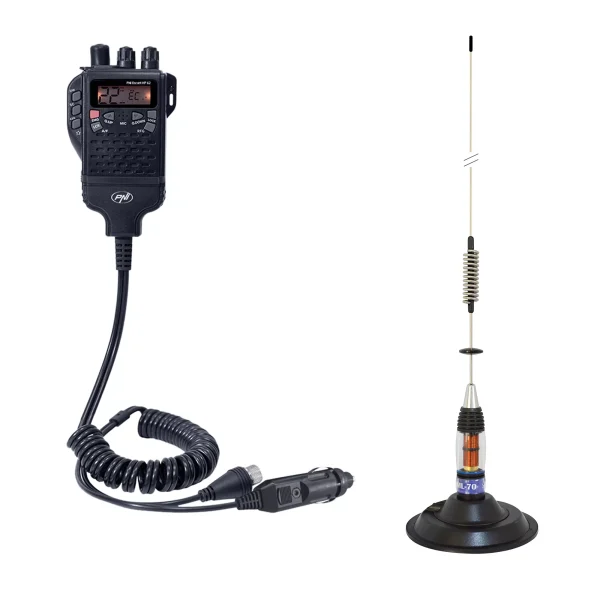 Kit Statie radio CB HP62+Antena ML70 cu magnet dayov