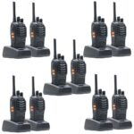 Kit 10 statii radio portabile PMR R40 PRO acumulatori, incarcatoare si casti incluse