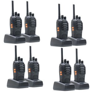 KIT 8 Statii radio portabila PMR R40 PRO,acumulatori si casti incluse