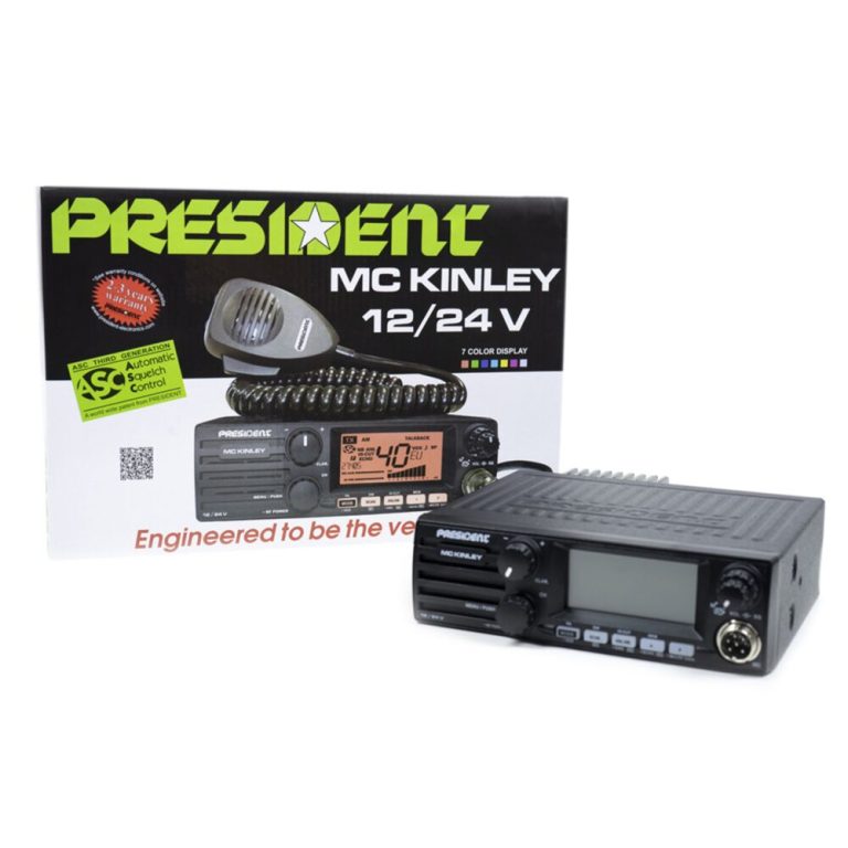 Statie radioamatori President MC KINLEY ASC AM FM LSB, USB, SSB 40CH ANL NB Hi-Cut 12/24