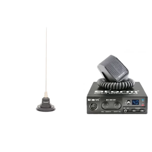 Kit statie Storm Discovery II+Antena Megawat CB7cu magnet
