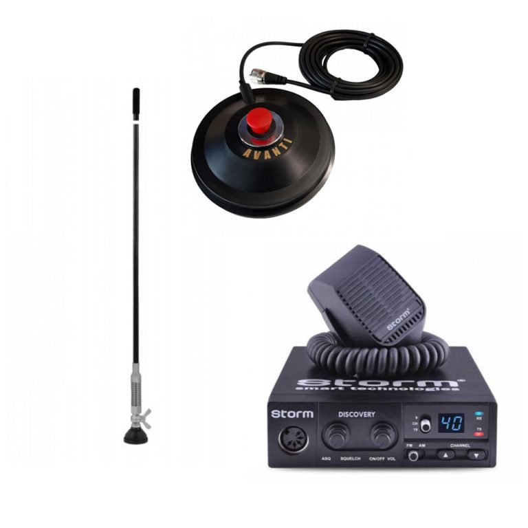 Kit statie radio STORM DISCOVERY II+Antena NEMO 90+Magnet Avanti 145PL