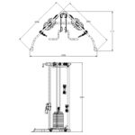 Aparat multifunctional insportline cable column cc200