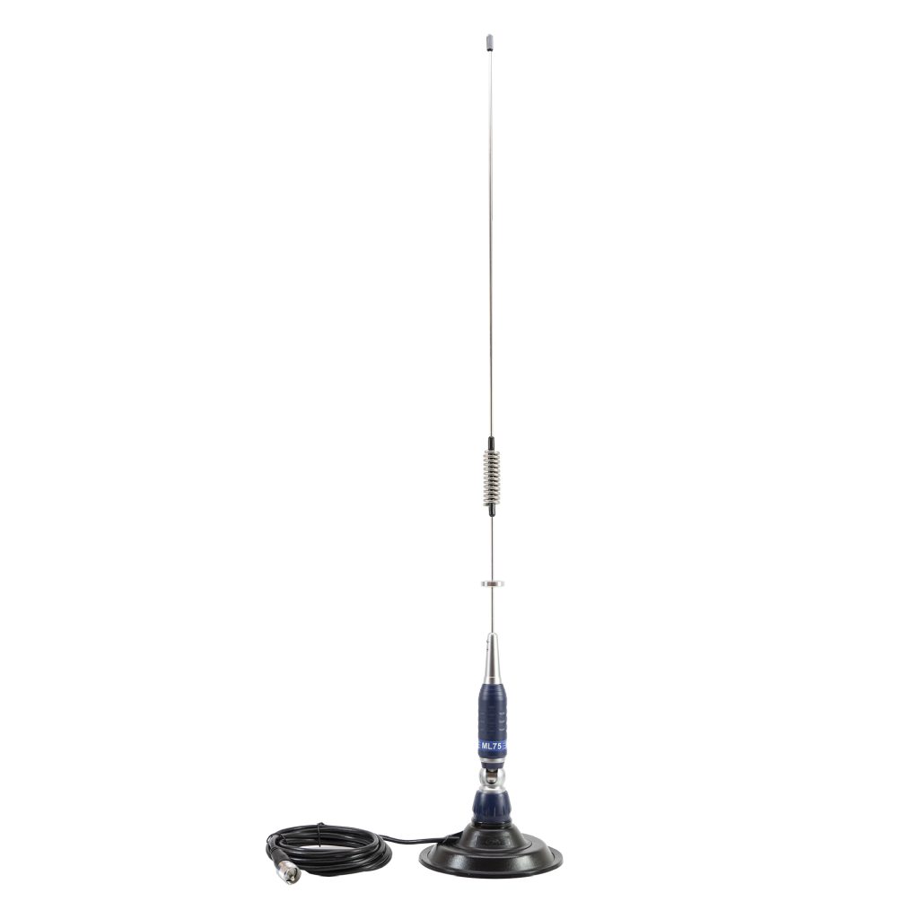 Antena CB ML75,rabatabila,26-28MHz,300W magnet inclus,90cm