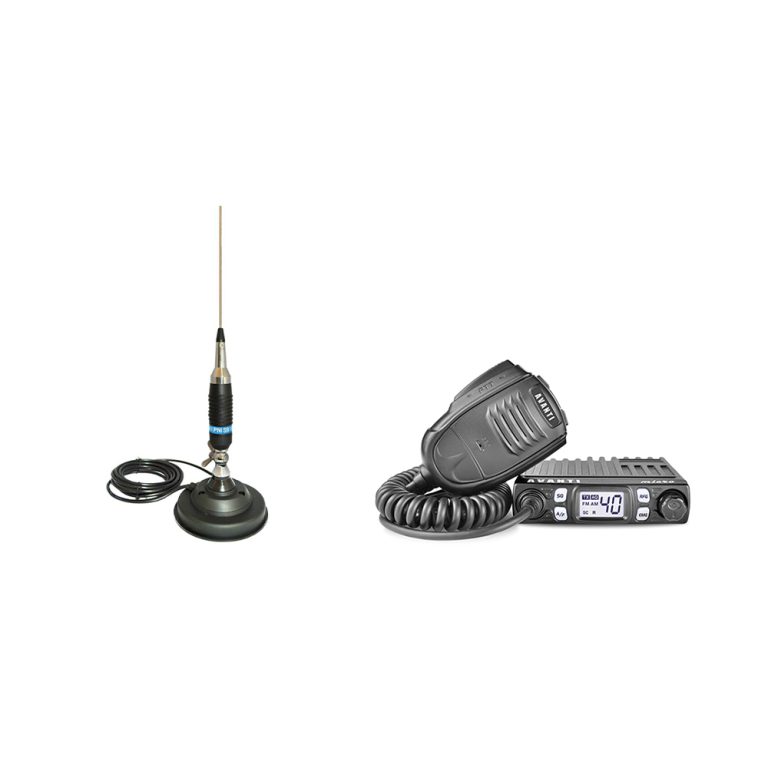 Kit statie CB Avanti Micro+Antena CB S9 cu magnet