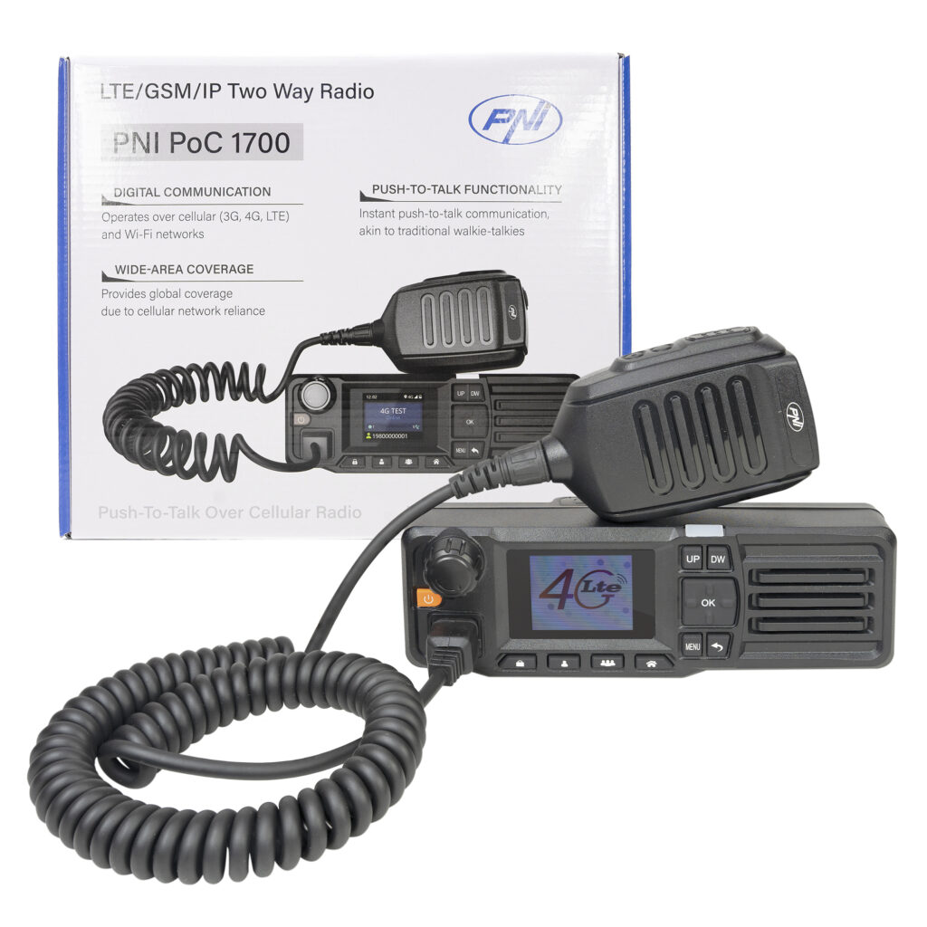 Statie radio pni poc 1700, gsm 4g lte, wi fi 2.4ghz, android os, ecran color 1.77 inch, 12v, ip54