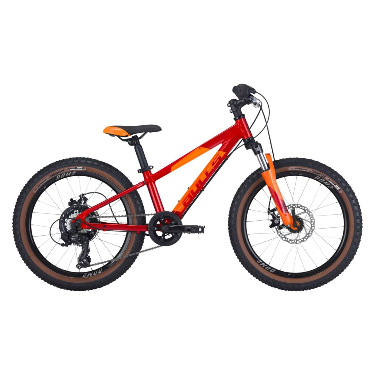 Bicicleta Copii Bulls Tokee 20 Disc - 20 Inch,Rosu-Portocaliu