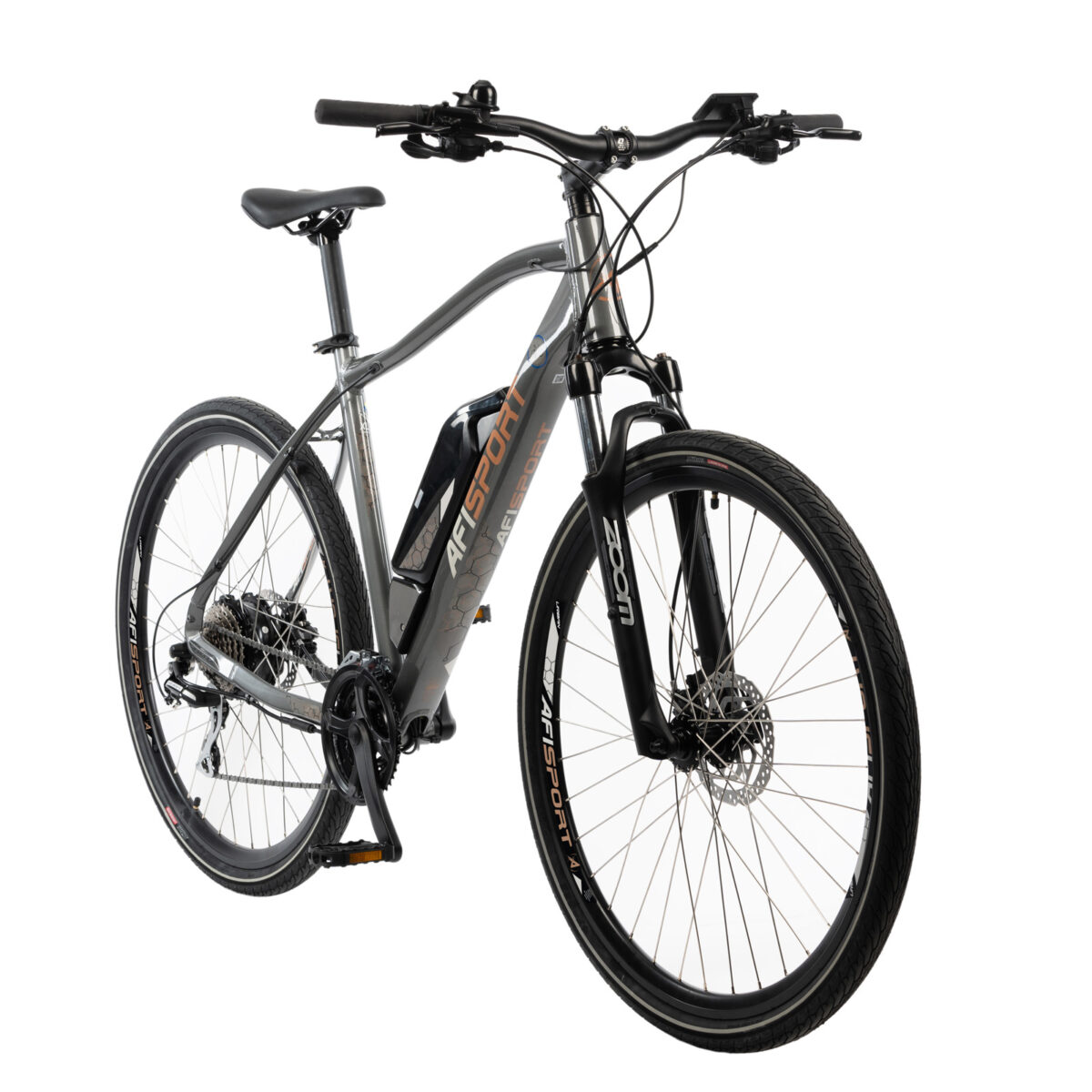 Bicicleta Electrica Afisport C17 28 Inch L XL Gri qsyd mh