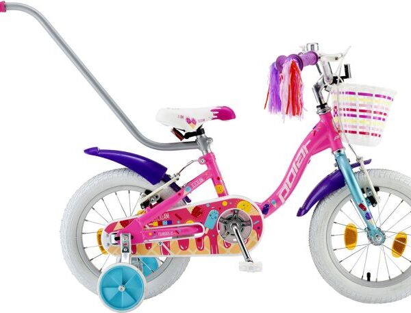 Bicicleta Copii Polar 2024 IceCream - 14 Inch, Roz