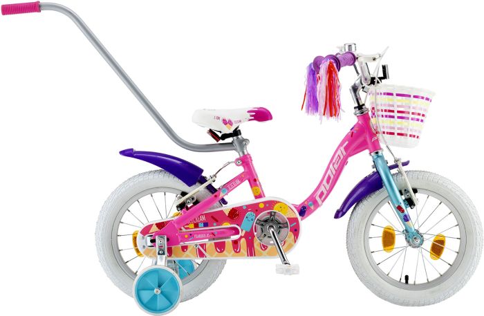 Bicicleta Copii Polar 2024 IceCream - 14 Inch, Roz