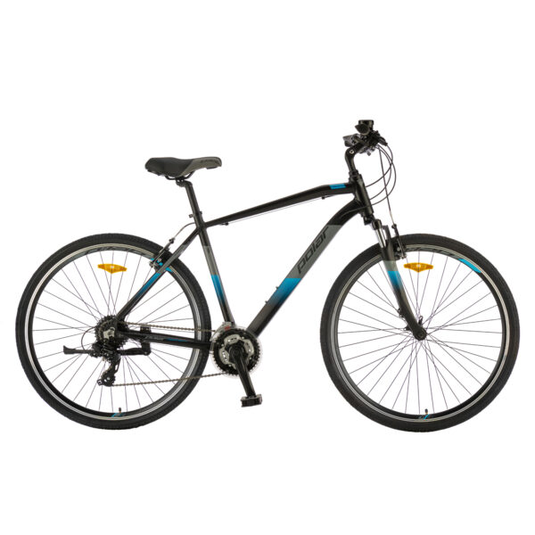 Bicicleta Trekking Polar Forester Comp - 28 inch, L-XL, Negru-Albastru