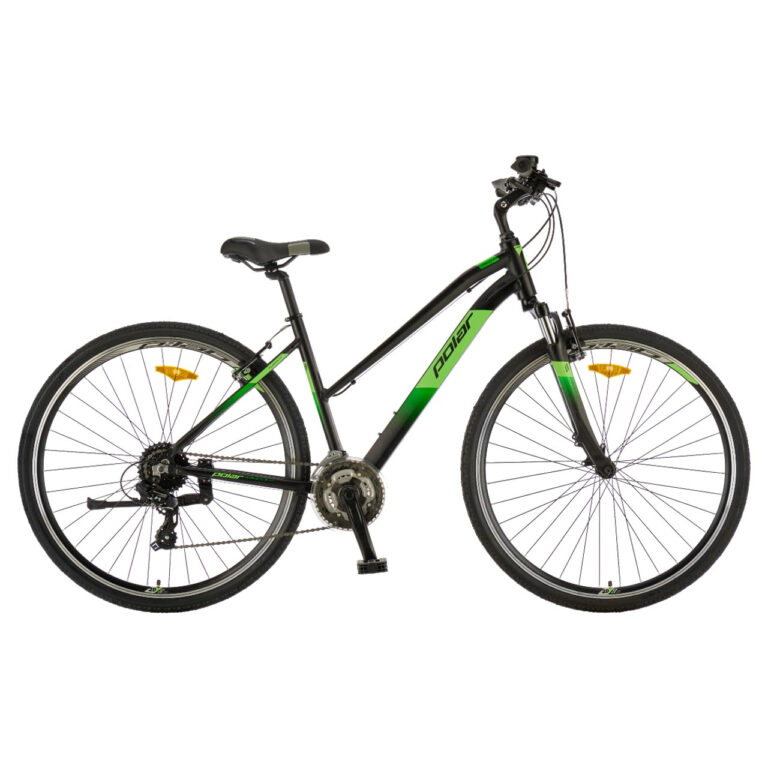 Bicicleta Trekking Polar Forester Comp Lady - 28 inch, M, Negru-Verde