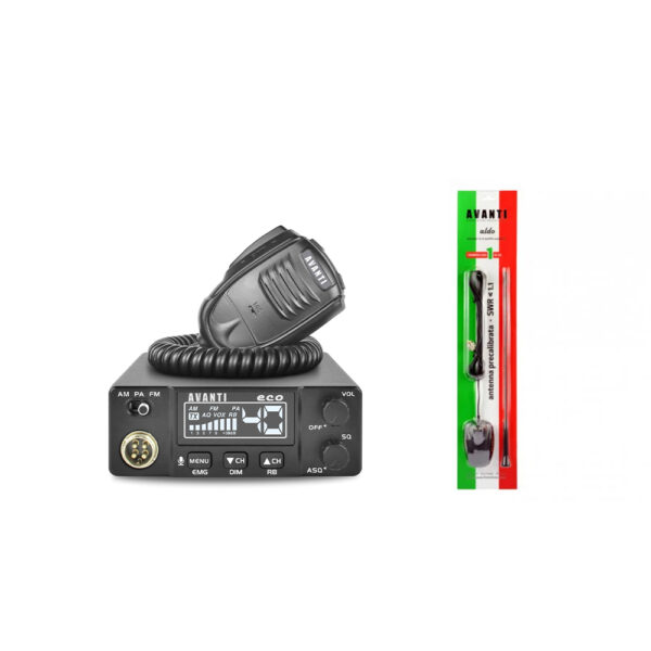 Statie radio CB Avanti Eco+Antena Avanti Aldo