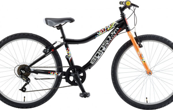 Bicicleta Copii Booster 2023 Plasma - 24 Inch, Negru-Portocaliu