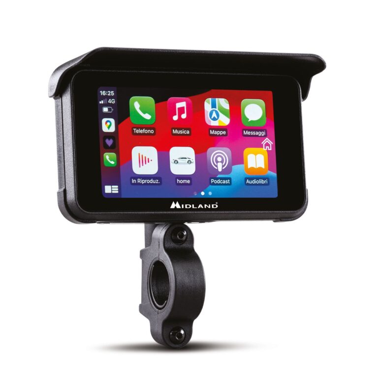 Midland bikeplay guardian cu carplay si androidauto integrat pentru motociclete