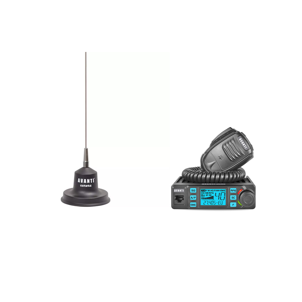 Kit statie auto cb avanti delta+antena avanti carera