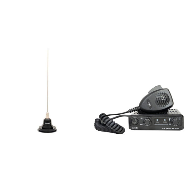 Kit statie auto hp2020+antena megawat cb7 magnet inclus